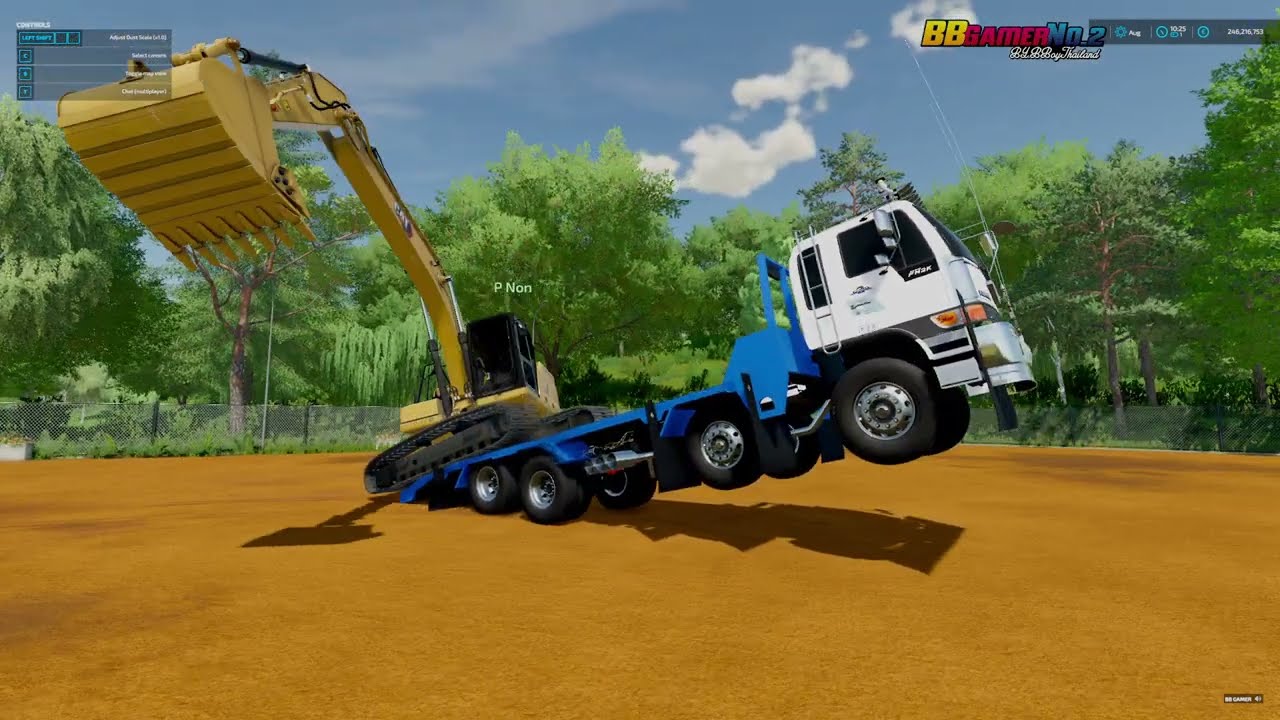 แบคโฮ 2ตัว ตีป่าทำทาง ข้ามคลอง EP 20 FARMING SIMULATOR 22 BB GAMER NO2 ...