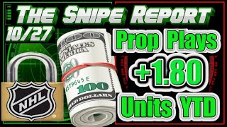 NHL PROP PLAY & SIDE | Plus Money Opportunity | October 26th | Picks & Predictions
