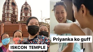 ISKCON TEMPLE + Priyanka ko guff ! Delhi vlog.