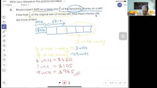 P5 Math Topic - Fractions Word Problems