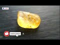 ceylon natural yellow sapphire raw stone sameera gems