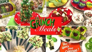 (SEE NEW VIDEO in DESCRIPTION)Grinch Holiday Meals and Treats //Christmas Breakfast\u0026Lunch Ideas