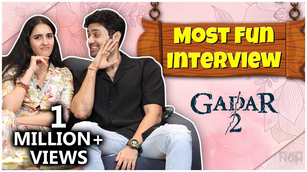 Gadar 2 Cast Utkarsh Sharma & Simrat Kaur Sing, Dance & Play Games ...