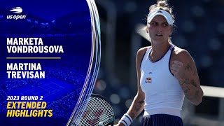 Marketa Vondrousova vs. Martina Trevisan Extended Highlights | 2023 US Open Round 2