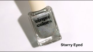 STARRY EYED | Cirque Colors Magnetic Holographic Nail Polish Topper