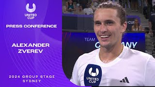 Alexander Zverev's On-Court Interview  | United Cup 2024 Group D