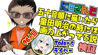 【七万人記念】にじさんじ五十音順に描いたら童田明治の時には画力上がってる説検証 雪城眞尋編(96人目)【グウェル・オス・ガール】