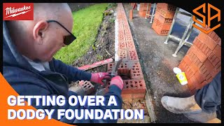 A CRAP FOUNDATION TO GET OVER ..FAKE LONDON BRICK WALL PT 1