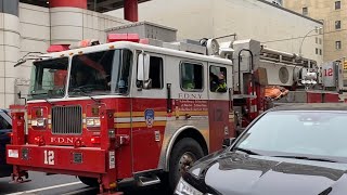 FDNY Tower Ladder 12 PA300 Rumbler \u0026 Engine 3 EQ2B Rumbler Responding