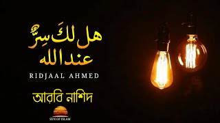 হাল্লাকা সিররুন ইনদাল্লাহ || Hallaka Sirrun Indallah | Ridjaal Ahmed || Arabic Nasheed |Sun of Islam