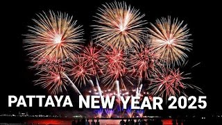 New Year's Celeberation 2025 in Pattaya Beach Thailand