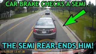 Best of Brake Check Gone Wrong (Insurance Scam) & Instant Karma 2019 |Road Rage, Crashes Compilation
