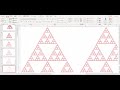 【geometric movie】シェルピンスキー・ギャスケット（mod 3）を作成してみた【mathematical art】