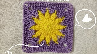 granny muy fácil de sol // crochet granny square