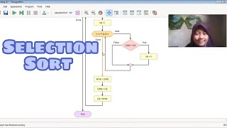 Selection Sort Flowgorithm | Logika Algoritma