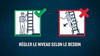 Werner Ladder - Safety Instructions - Adjust Level as Necessary (LEVELSAFE) [FRENCH]