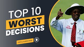Top 10 Worst Umpire Decisions in Cricket History Ever. ❌ Shameful Umpiring ‼