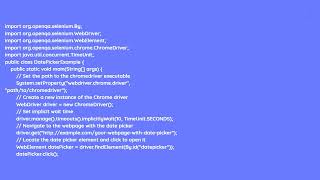 Date Picker Selenium with Java