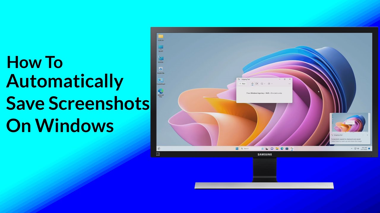 How To Automatically Save Screenshots On Windows - YouTube