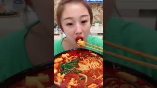 ASMR MUKBANG/CHAINA GIRL EATING SHOW🥵😋Spicy food#48