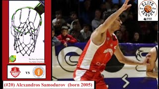 Alexandros Samodurov, 7(1)pt 3reb 1stl 1blk [Panerethraikos BC vs NE Megaridos BC](16.12.23)