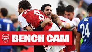 BENCH CAM | Arsenal 2-1 Chelsea | 2020 Emirates FA Cup winners!