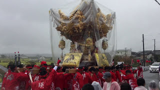 [祝 見土呂村当番町] 平成29年10月7日 上之庄神社秋祭り 宵宮 見土呂屋台 出立ち式