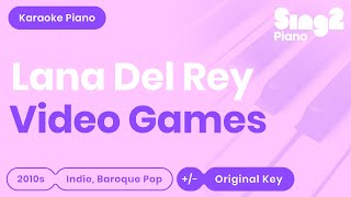 Lana Del Rey -  Games (Piano Karaoke)