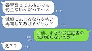 【LINE】元嫁「養育費って未払いでも罰金ないのよ♡」俺「…払わない気？」→何も知らず養育費を踏み倒すつもりのアホな元嫁にとある事実を伝えた結果…ｗ