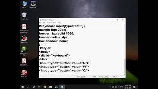 Making a Keyboard using HTML and CSS