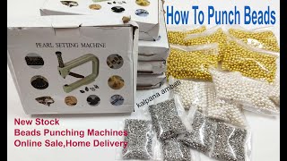 New Stock Beads Punching Machines with Low Cost | DIY | How to Punch Beads | Online Sale 7013381857