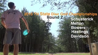 2015 TN State - Rd 2 - Lead Card (Schusterick, Melton, Bowers, Hastings, Davidson) Disc Golf