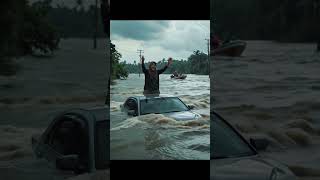 Detik-Detik Mencekam Wanita Terjebak di Atas Mobil Saat Banjir Besar