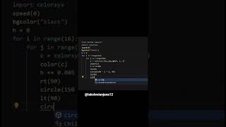 How to Draw Amazing Flower Design using Python Turtle 🐢 #coding #python #turtle #viral #design