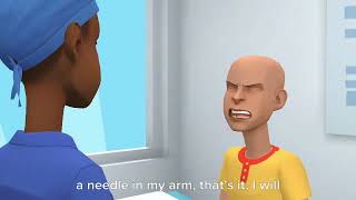 Caillou misbehaves at his flu shot/Grounded