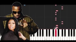 Yo Gotti ft Nicki Minaj - Rake It Up (EASY Piano Tutorial)