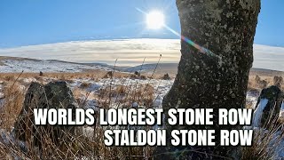 Worlds longest Stone Row - Dartmoor UK - Staldon Stone Row