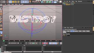 Cinema 4D tutorial - Exploding text