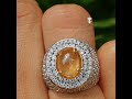 Batu Permata Natural Yellow Sapphire Bold No Heat 3.46 Ct GRI Lab Memo