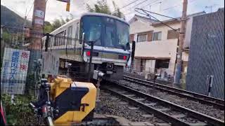 My wife's video of JR Sagano line train in suburbs of Kyoto: 17/11/2024.