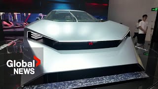 Beijing Auto Show displays futuristic cars, showcases EV development