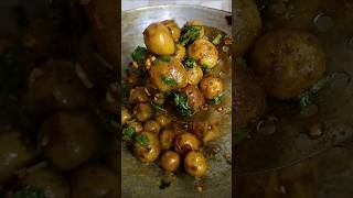 Butter-Garlic tossed Baby Potatoes😋 spicy,buttery \u0026 tasty evening snack. #snacks #shorts #food 🥨