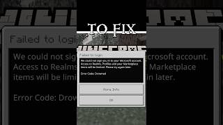 How To Fix Drowned Error Code In Minecraft Bedrock On Pc Failed To Login Minecraft Drowned Error
