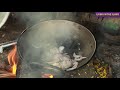 cooking dry fish with bottle gourd a poor family in the slum