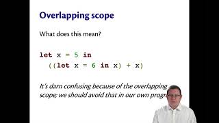 Variable Expressions and Scope | OCaml Programming | Chapter 2 Video 6