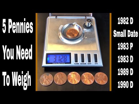 What is the height of 5 pennies?