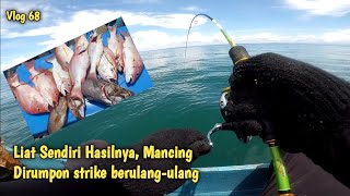 Gak Nunggu Lama Begitu Turun langsung di sikat😱||mancing dirumpon