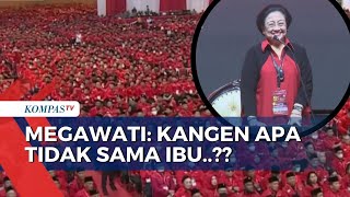 Perayaan HUT Ke-50 PDIP, Ketua Umum Megawati Sapa Kader: Kangen Tidak Sama Ibu?!