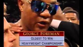 The Impossible Dream Fulfilled - George Foreman KO 10 Michael Moorer