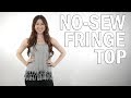 DIY No Sew FringeTop | Tshirt.ca